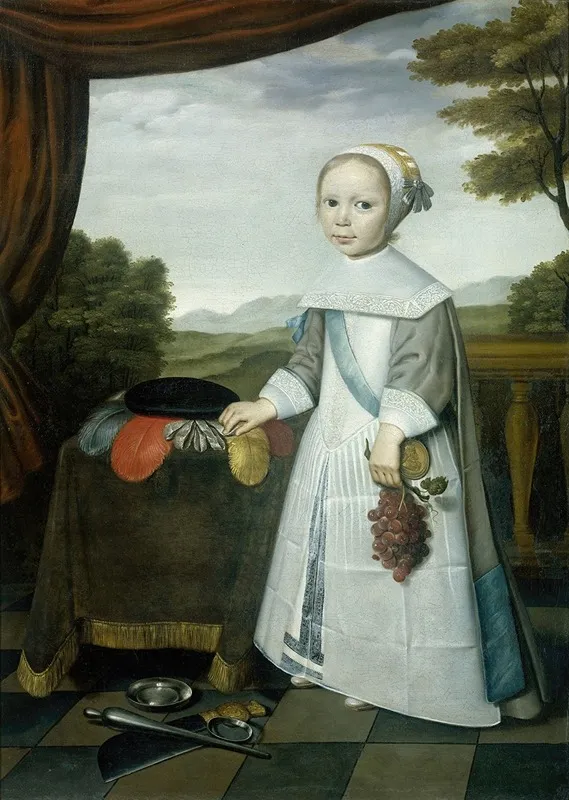 Portrait Of Johannes Van Rees 1662 1690 Half Brother Of Elisabeth Van Oosten As A Child Wall Art by Willem Jansz. Ploy - High-Resolution Digital Print