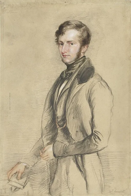 Portrait Of John Davies Gilbert Wall Art by John Linnell - High-Resolution Digital Print