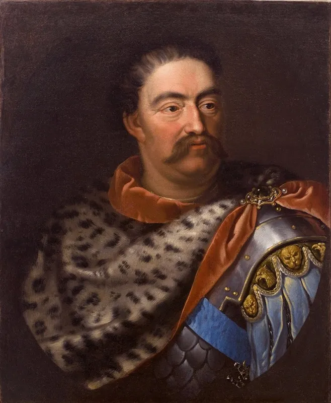 Portrait Of John Iii Sobieski In A Leopard Skin Wall Art by Jan Tricius - High-Resolution Digital Print
