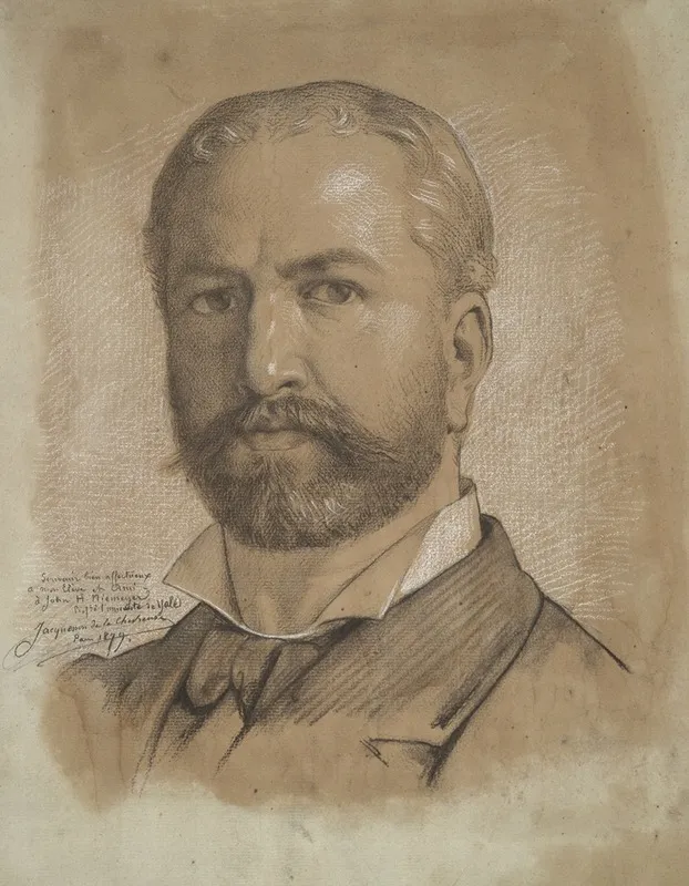 Portrait Of John J Niemeyer Wall Art by Louis Jacquesson de la Chevreuse - High-Resolution Digital Print