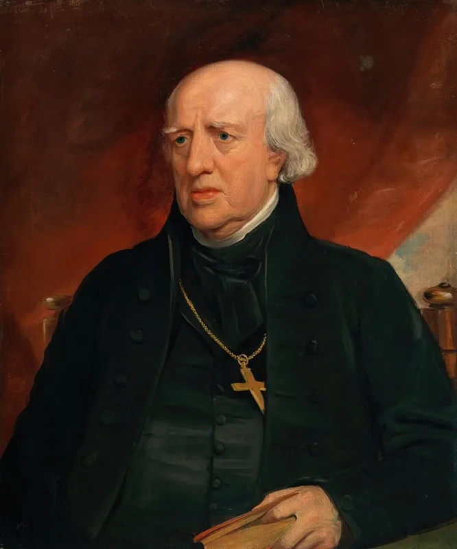 Portrait Of John Thomas Troy Archbishop Of Dublin 1739 1823 Wall Art by Thomas Clement Thompson - High-Resolution Digital Print