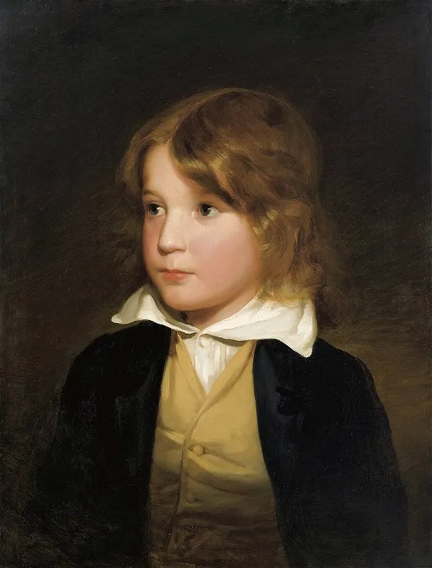 Portrait Of Joseph Amerling Wall Art by Friedrich von Amerling - High-Resolution Digital Print