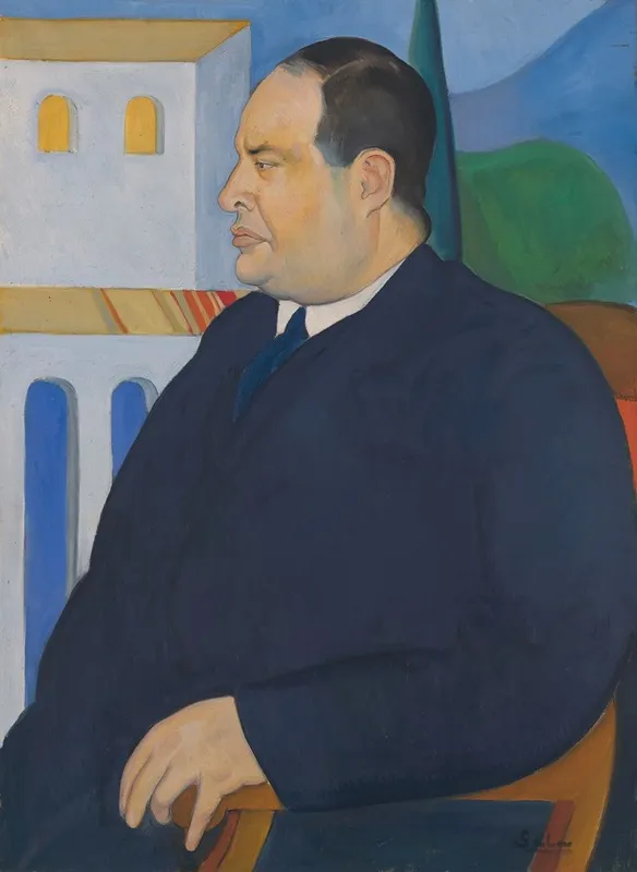 Portrait Of Joseph Stella Wall Art by Raphael Sala - High-Resolution Digital Print