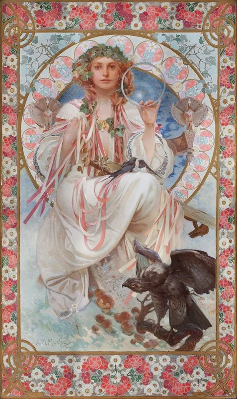 Portrait Of Josephine Crane Bradley As Slavia