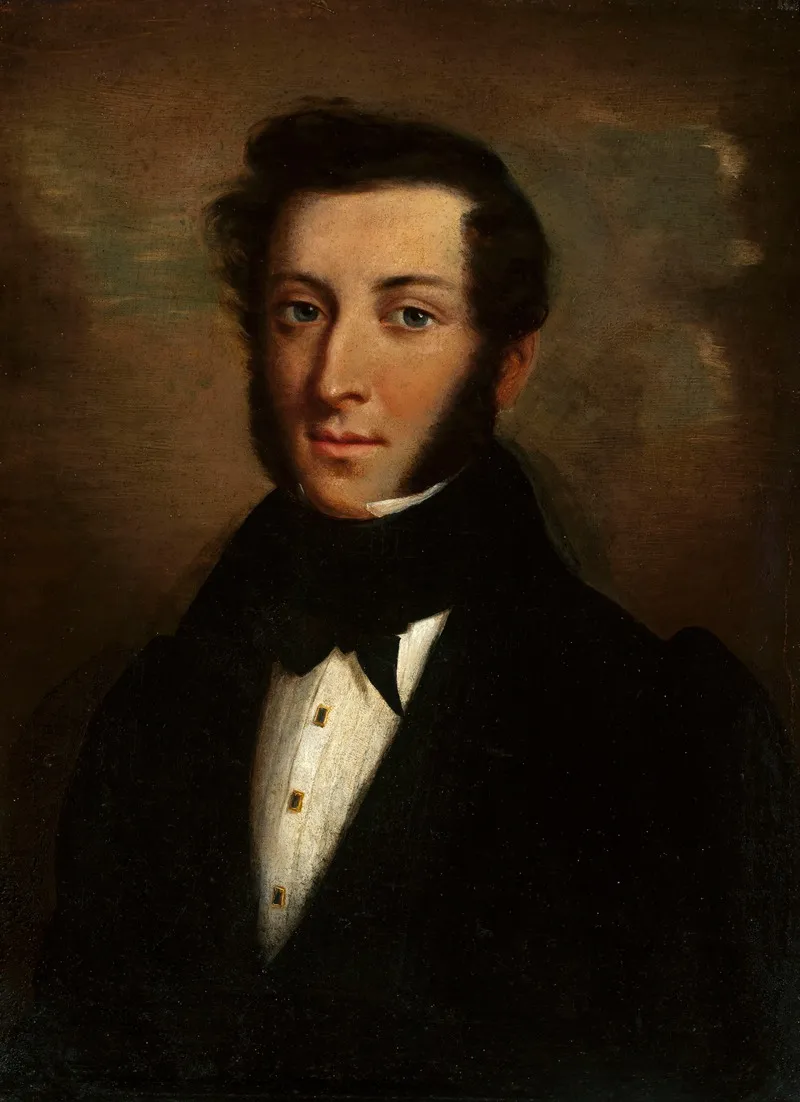 Portrait Of Jozef Weglenski Wall Art by Aleksander Kokular - High-Resolution Digital Print