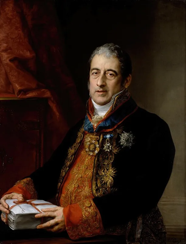 Portrait Of Juan Miguel De Grijalba Wall Art by Vicente López Portaña - High-Resolution Digital Print