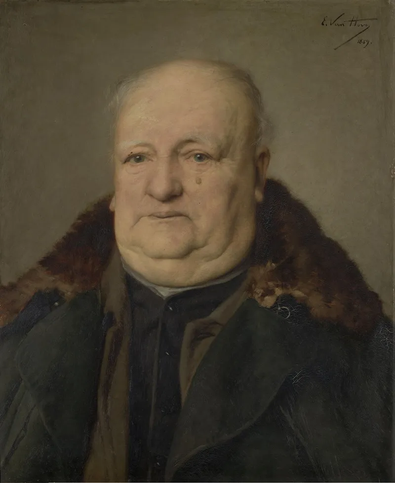 Portrait Of Karel Recour Wall Art by Edmond Van Hove - High-Resolution Digital Print