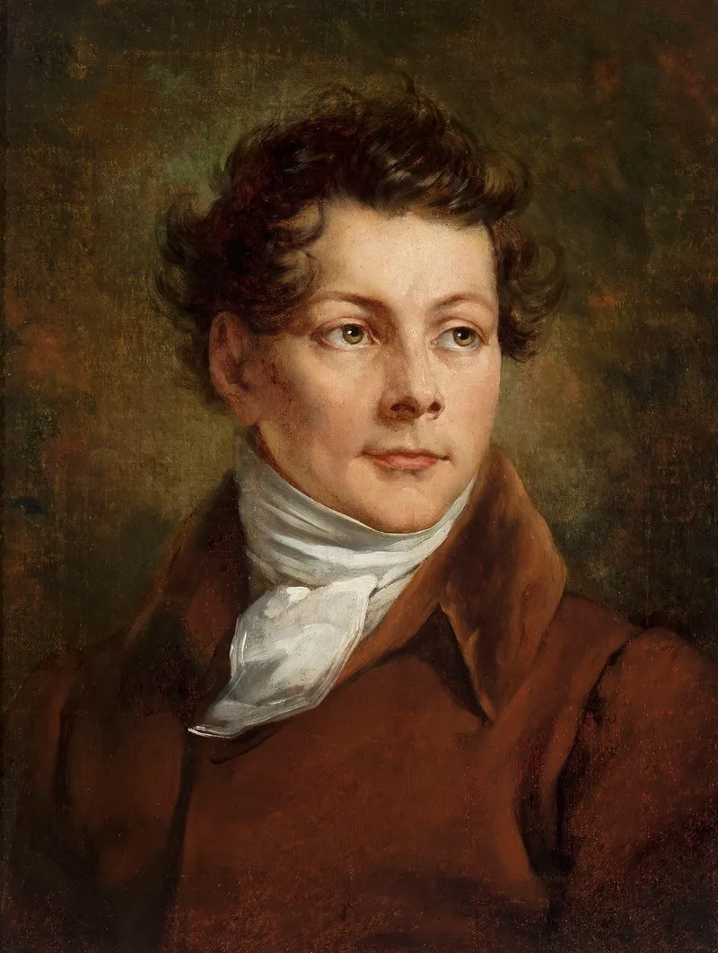 Portrait Of Karol Brodowski Artists Brother Wall Art by Antoni Brodowski - High-Resolution Digital Print
