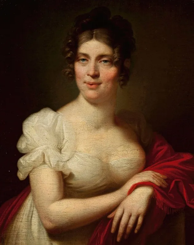 Portrait Of Katarzyna Lessel Wall Art by Józef Peszka - High-Resolution Digital Print