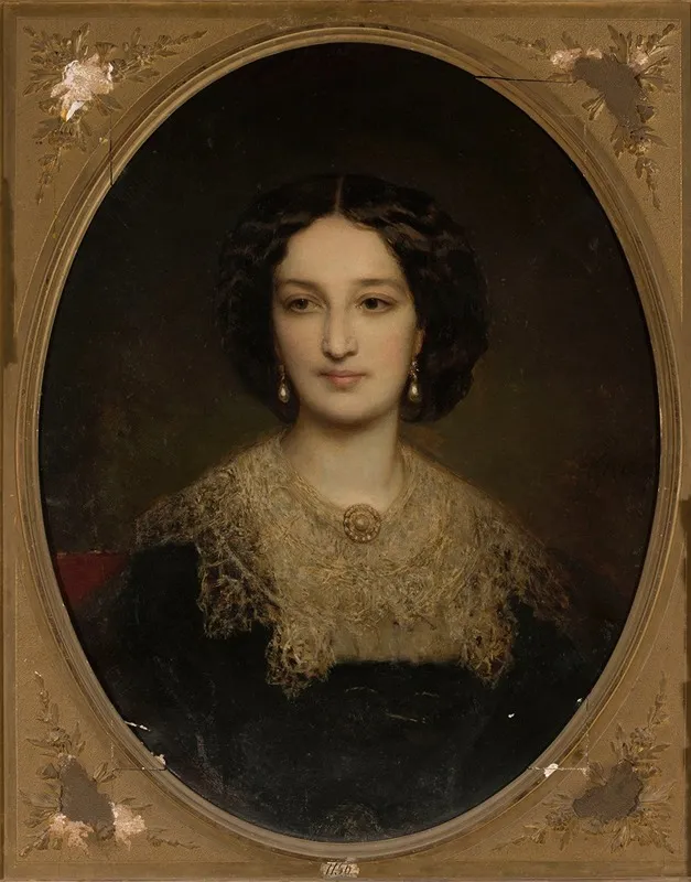 Portrait Of Katarzyna Potocka Nee Branicka Wall Art by Gustave Ricard - High-Resolution Digital Print