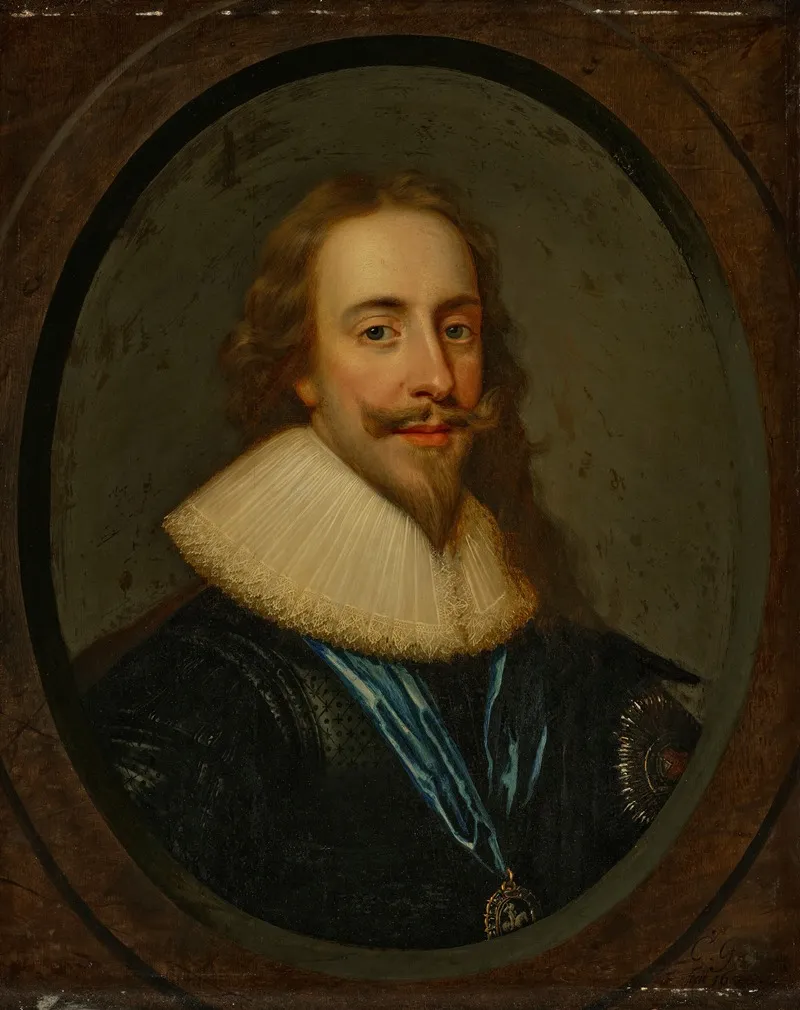 Portrait Of King Charles I 1600 1649 Wall Art by Cornelis Johnson Van Ceulen - High-Resolution Digital Print