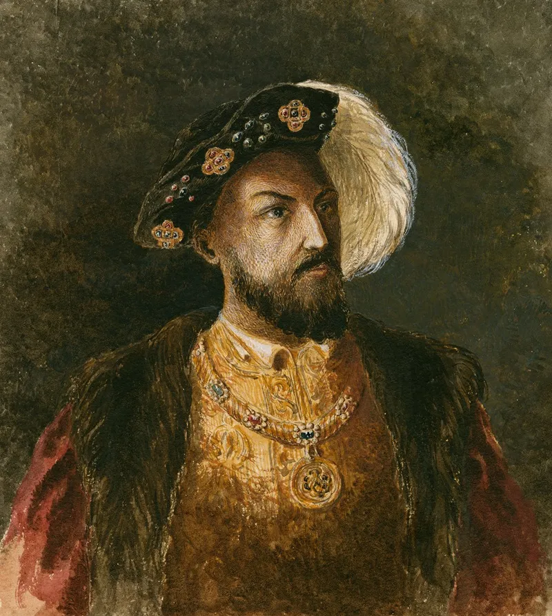 Portrait Of King Henry Viii Wall Art by Frederick Gilbert - High-Resolution Digital Print
