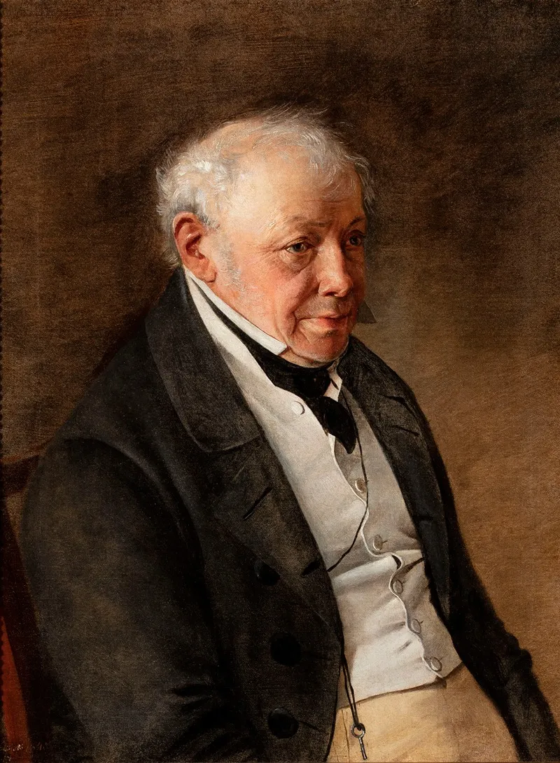 Portrait Of Ksawery Bebnowski Artists Father In Law Captain In Kosciuszkos Army Wall Art by Jan Chrucki - High-Resolution Digital Print
