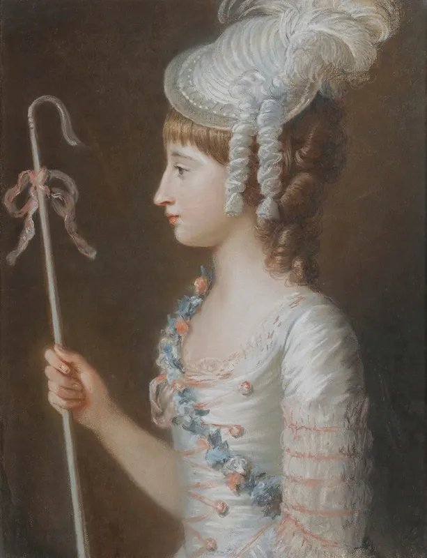 Portrait Of Lady Caroline Anne Brudenell Bruce D 1824 Wall Art by Mary Hoare - High-Resolution Digital Print