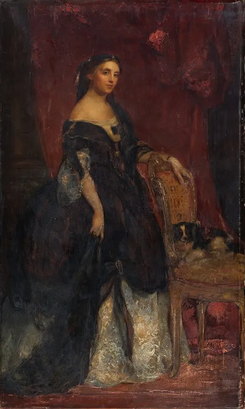 Portrait Of Lady Claude Hamilton Wall Art by James Rannie Swinton - High-Resolution Digital Print