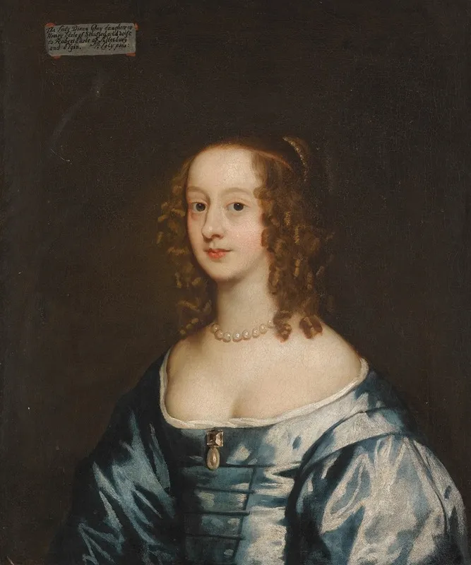 Portrait Of Lady Diana Grey Countess Of Ailsbury D 1689