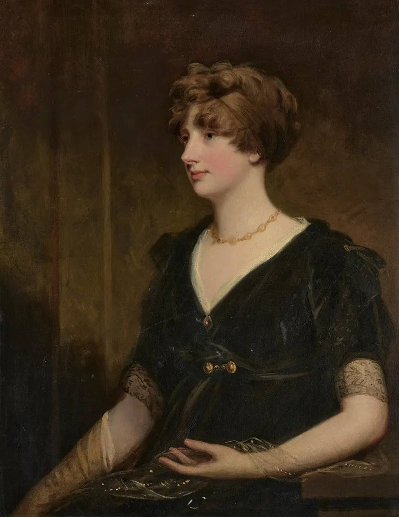 Portrait Of Lady Jane Perceval Nee Wilson 1769 1844 Wall Art by John Hoppner - High-Resolution Digital Print