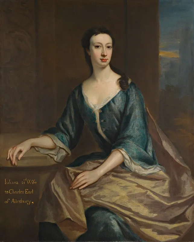 Portrait Of Lady Juliana Boyle Countess Of Ailesbury D 1739 Wall Art by Jonathan Richardson the Elder - High-Resolution Digital Print