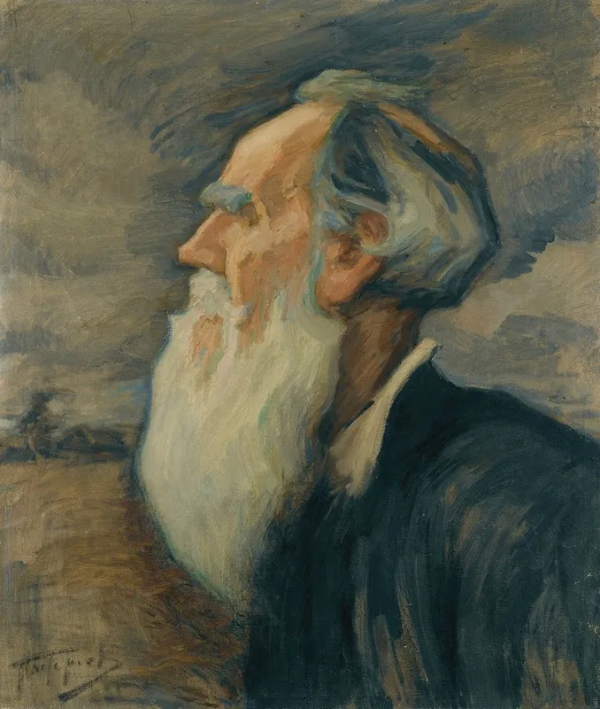 Portrait Of Leo Tolstoy Wall Art by Leonid Pasternak - High-Resolution Digital Print