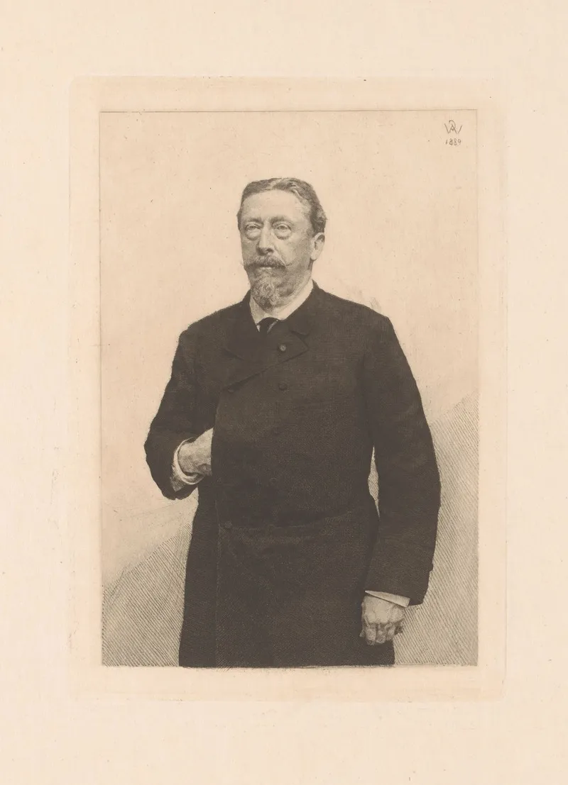 Portrait Of Leon Dandrimont Wall Art by Adrien de Witte - High-Resolution Digital Print