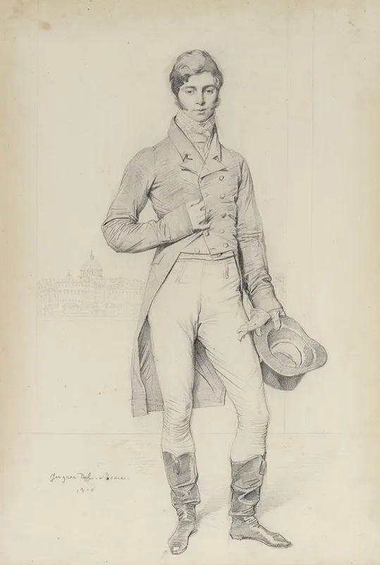 Portrait Of Lord Grantham Wall Art by Jean Auguste Dominique Ingres - High-Resolution Digital Print