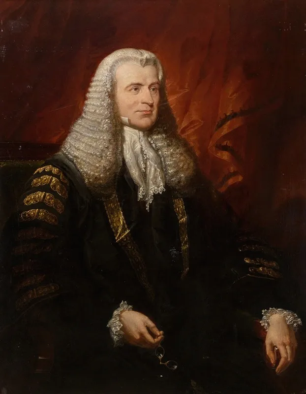 Portrait Of Lord Langdale Wall Art by Jacob Thompson - High-Resolution Digital Print
