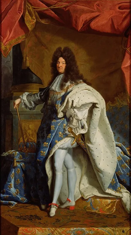 Portrait Of Louis Xiv Wall Art by After Hyacinthe Rigaud - High-Resolution Digital Print
