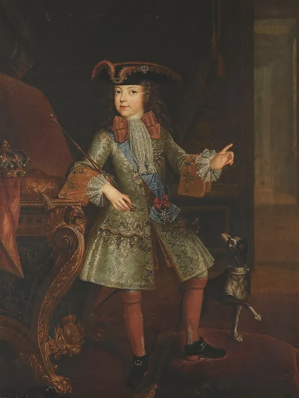Portrait Of Louis Xv Of France As A Child Wall Art by Augustin Oudart Justinat - High-Resolution Digital Print