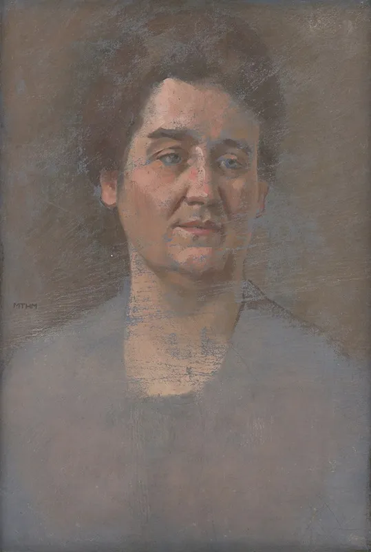 Portrait Of M Sulekova Wall Art by Milan Thomka Mitrovský - High-Resolution Digital Print