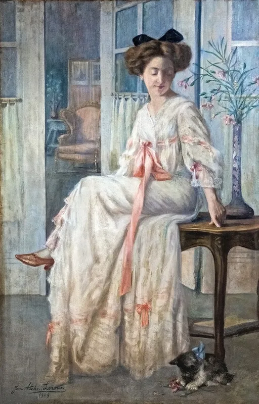 Portrait Of Madame A J Wall Art by Jane Atché - High-Resolution Digital Print