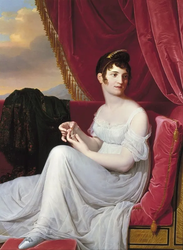 Portrait Of Madame Tallien Wall Art by Jean-Bernard Duvivier - High-Resolution Digital Print
