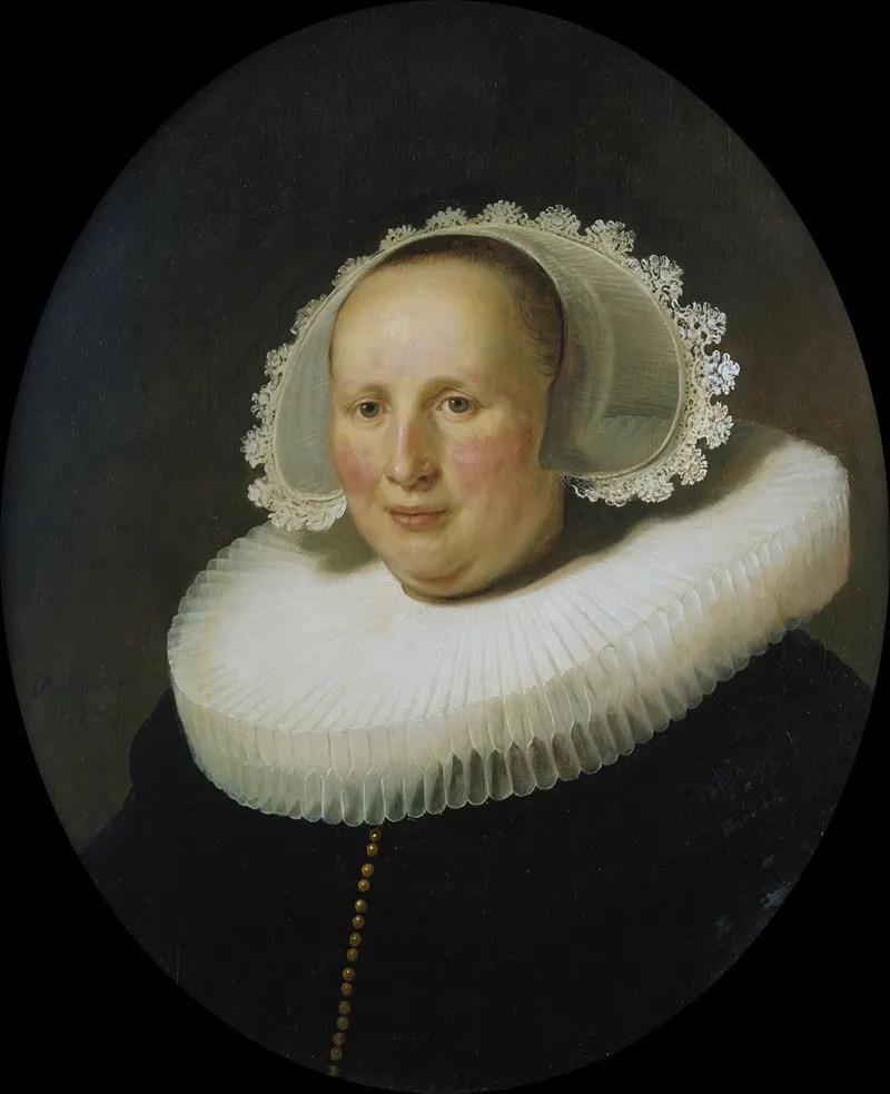 Portrait Of Maertgen Van Bilderbeecq Wall Art by Rembrandt van Rijn - High-Resolution Digital Print