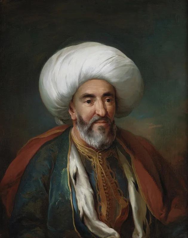 Portrait Of Mahmud Agas Ambassador Of Tripolis Wall Art by Carl Gustaf Pilo - High-Resolution Digital Print