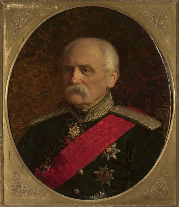 Portrait Of Major General Stanislaw Kierbedz Engineer Wall Art by Johann Köler - High-Resolution Digital Print