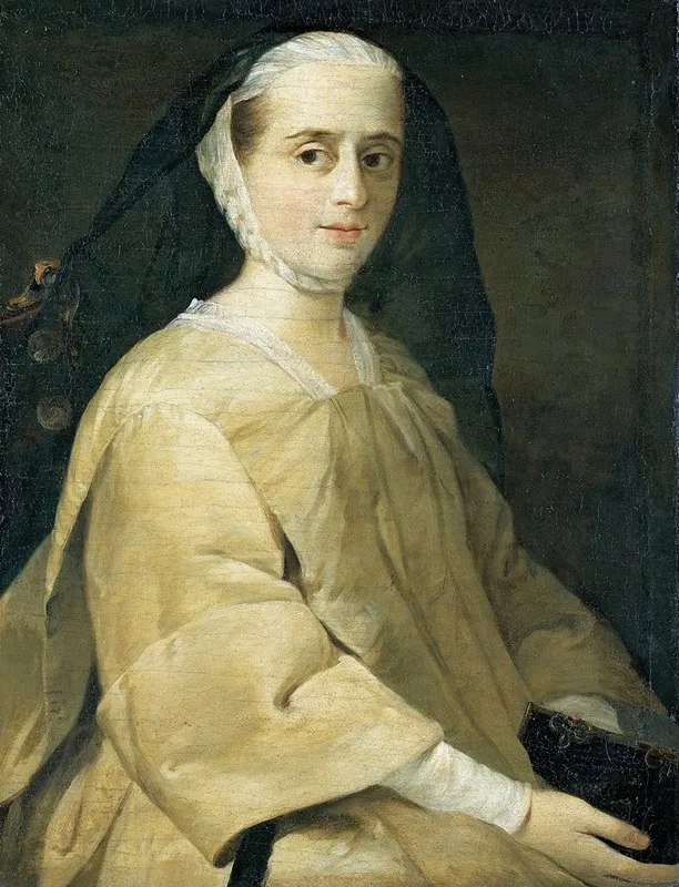 Portrait Of Marchesa Concina Di Udine Wall Art by Pietro Longhi - High-Resolution Digital Print