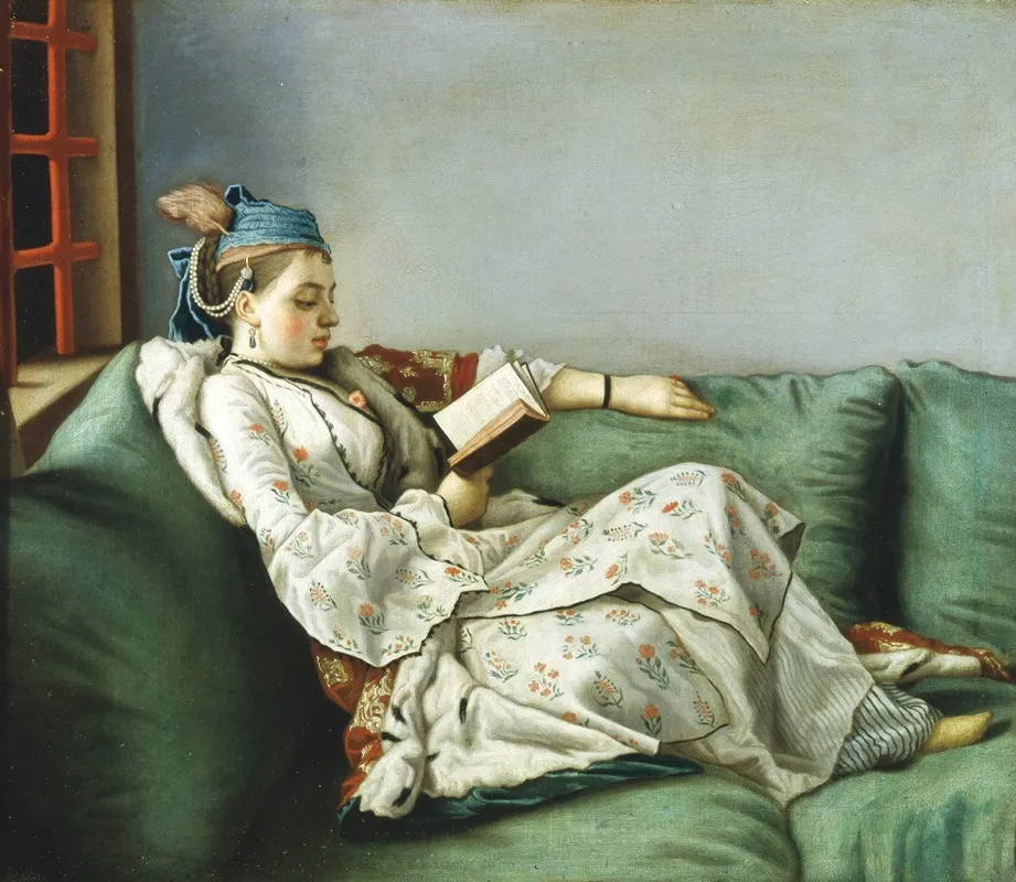 Portrait Of Maria Adelaide Of France In Turkish Style Clothes