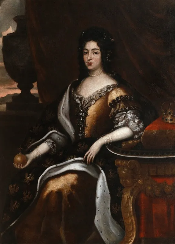 Portrait Of Maria Casimire Wall Art by Jan Tricius - High-Resolution Digital Print
