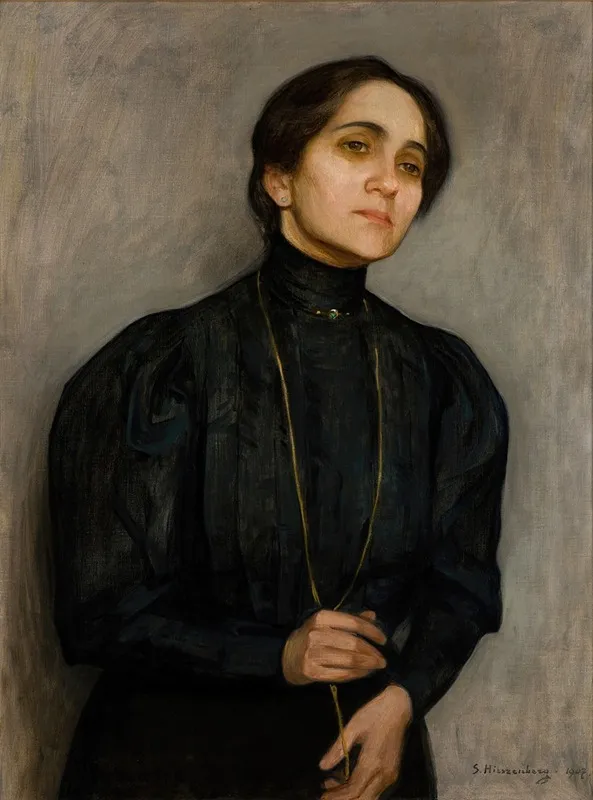 Portrait Of Maria Feldman Wall Art by Samuel Hirszenberg - High-Resolution Digital Print