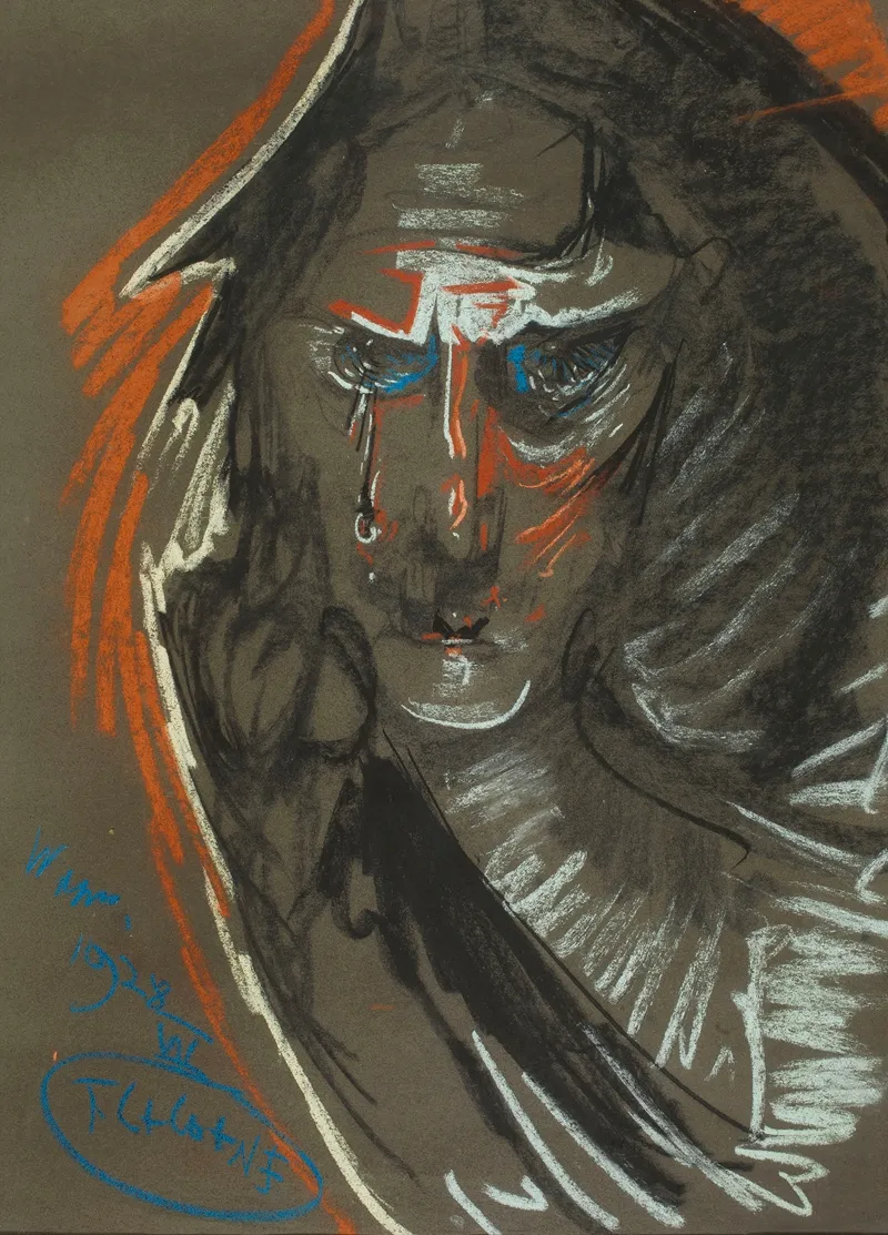 Portrait Of Maria Kasprowiczowa Weeping Knight 2