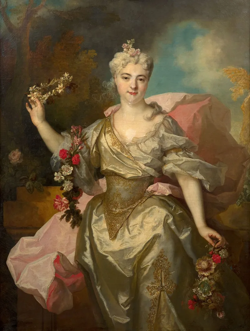 Portrait Of Marie Antoinette Hereford Wall Art by Nicolas De Largillierre - High-Resolution Digital Print