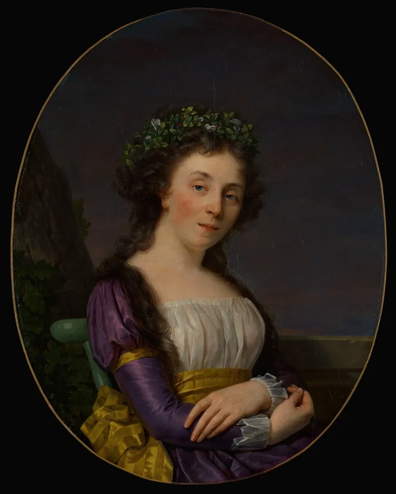Portrait Of Marie Louise Joubert Nee Poulletier De Perigny
