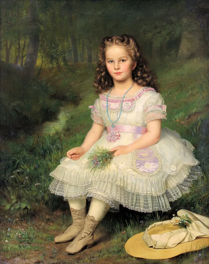 Portrait Of Marie Van Der Crab Wall Art by Barend Leonardus Hendriks - High-Resolution Digital Print