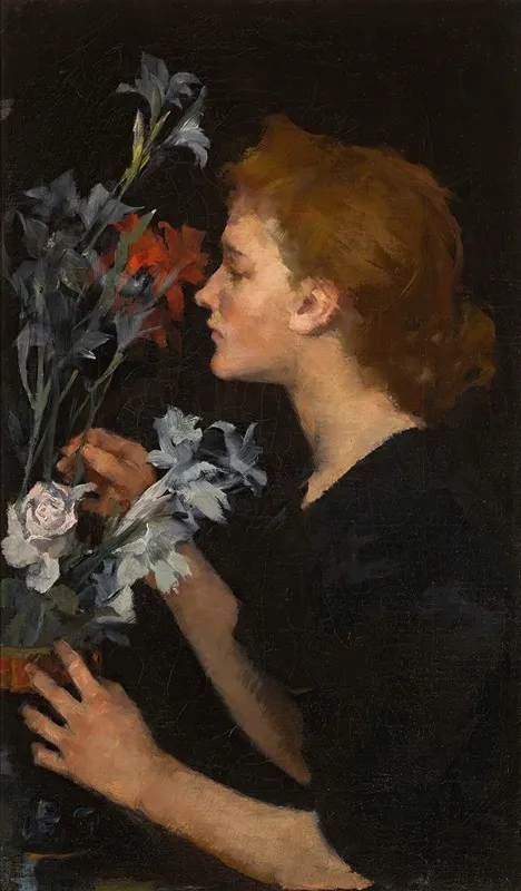 Portrait Of Marion Kerr Wall Art by Elizabeth Adela Forbes - High-Resolution Digital Print