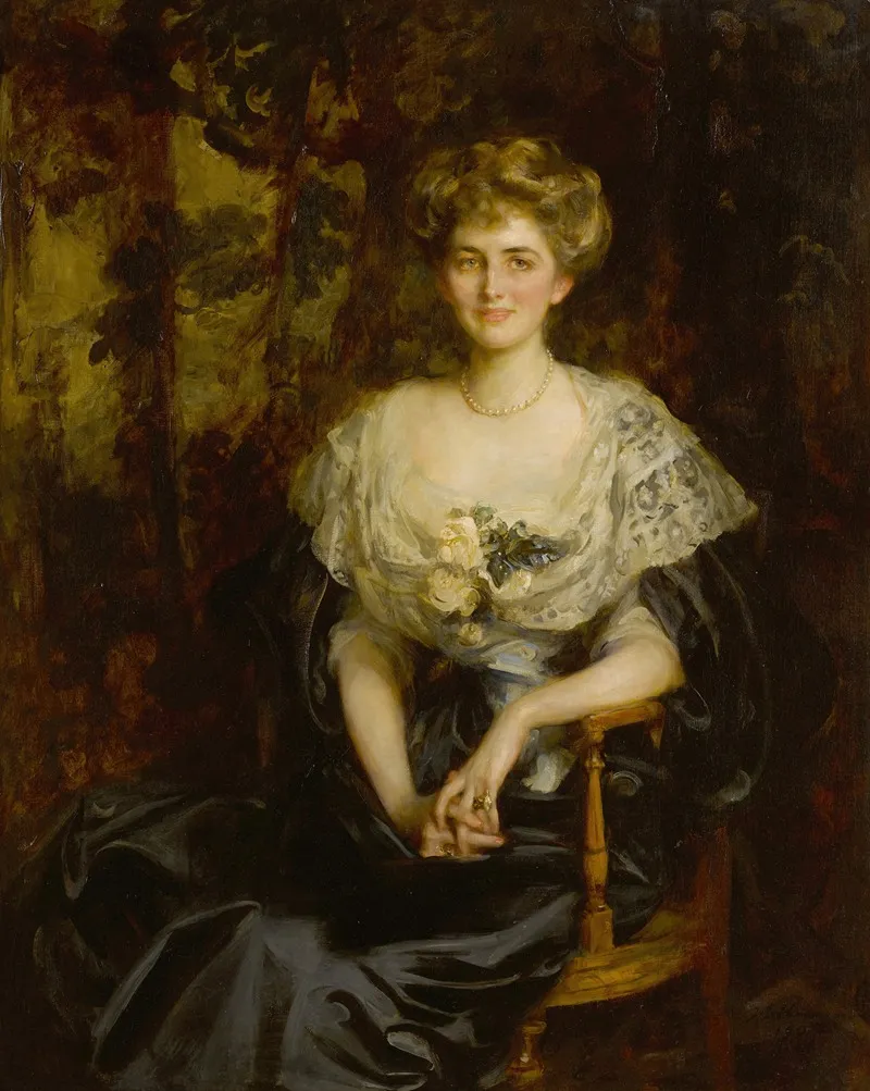 Portrait Of Marjorie Merriweather Post Wall Art by James Jebusa Shannon - High-Resolution Digital Print