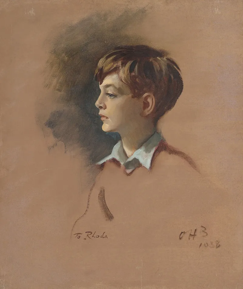 Portrait Of Mark Birley 1930 2007 As A Boy Wall Art by Sir Oswald Birley - High-Resolution Digital Print
