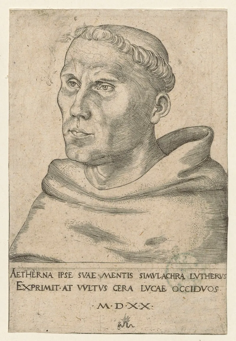 Portrait Of Martin Luther As An Augustinian Monk