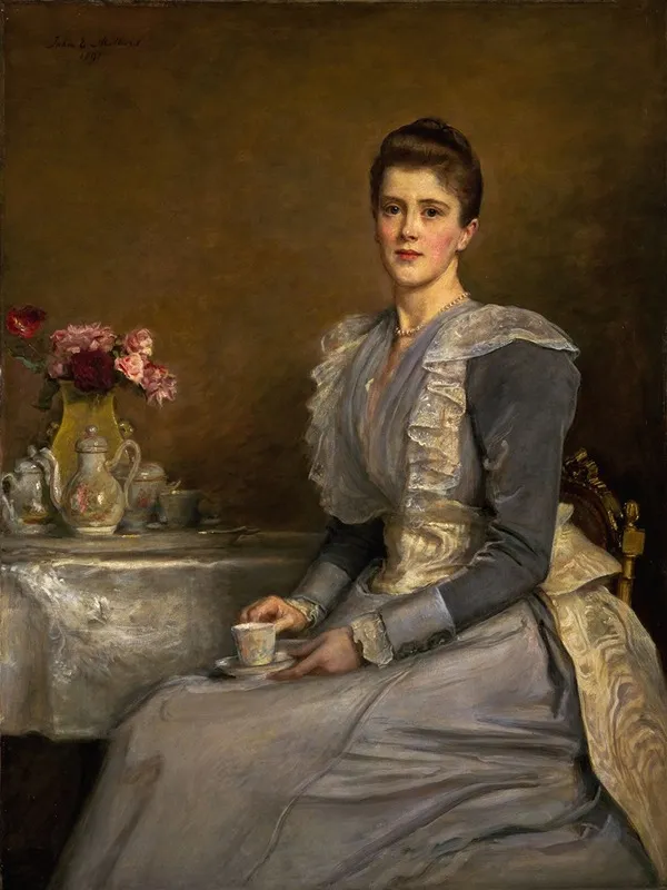 Portrait Of Mary Endicott D 1957 Mrs Joseph Chamberlain Wall Art by Sir John Everett Millais - High-Resolution Digital Print