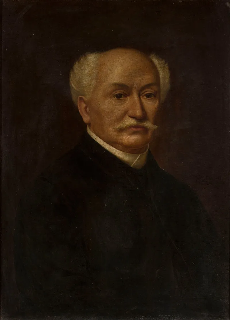 Portrait Of Mathias Bersohn 1824 1908 Wall Art by Feliks Cichocki - High-Resolution Digital Print
