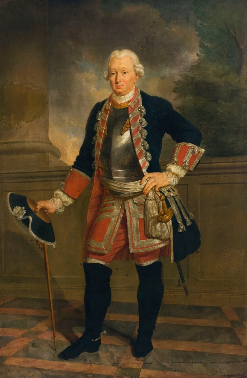 Portrait Of Michal Krasinski 1712 1784 Marshal General Of Bar Confederation Wall Art by Antoni Brodowski - High-Resolution Digital Print