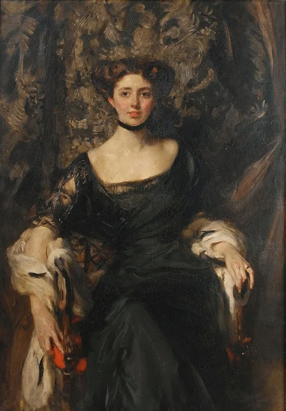 Portrait Of Miss Aline Henderson Mrs J T Wigan